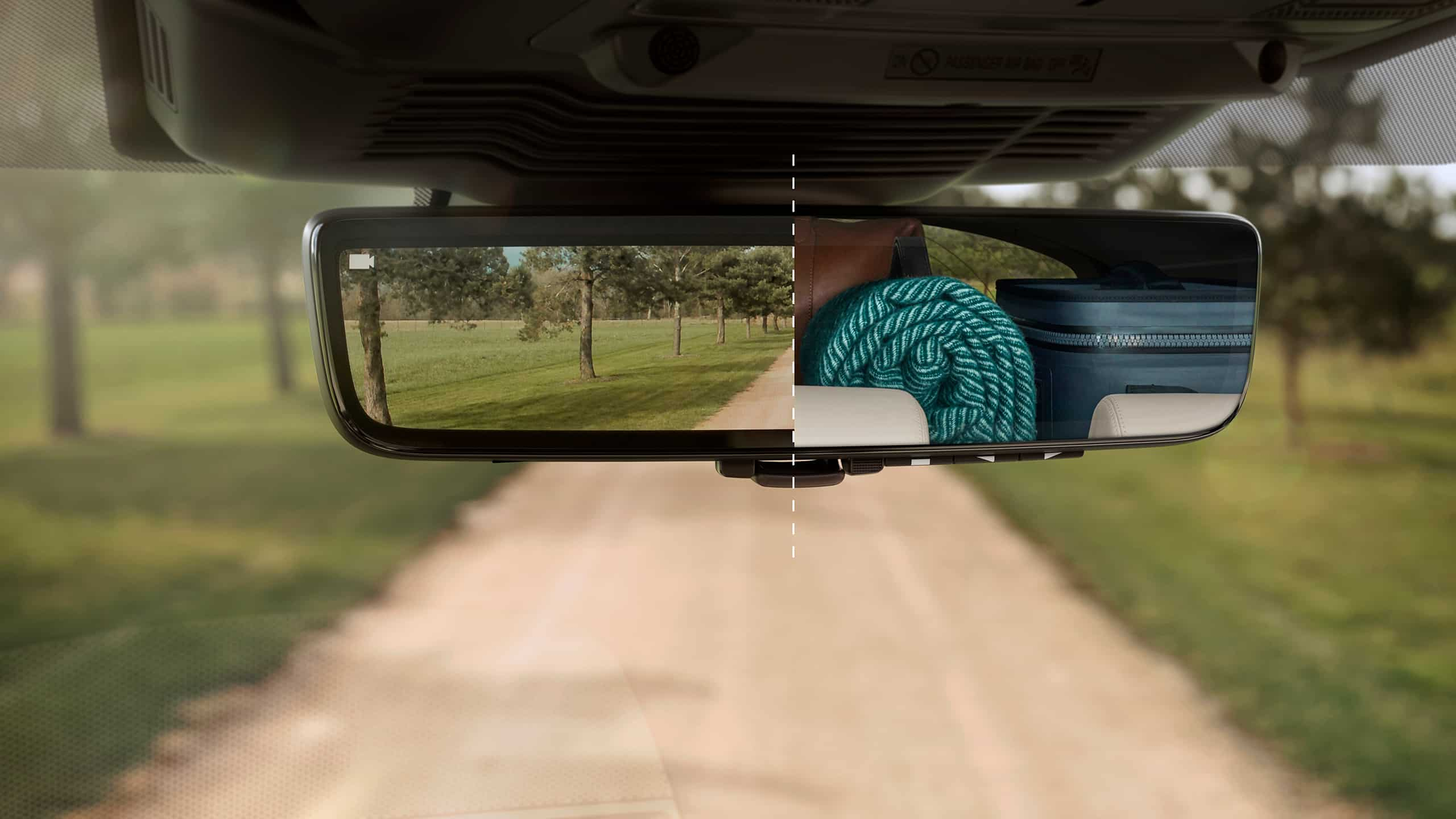 View of Discovery sport interior mirror 