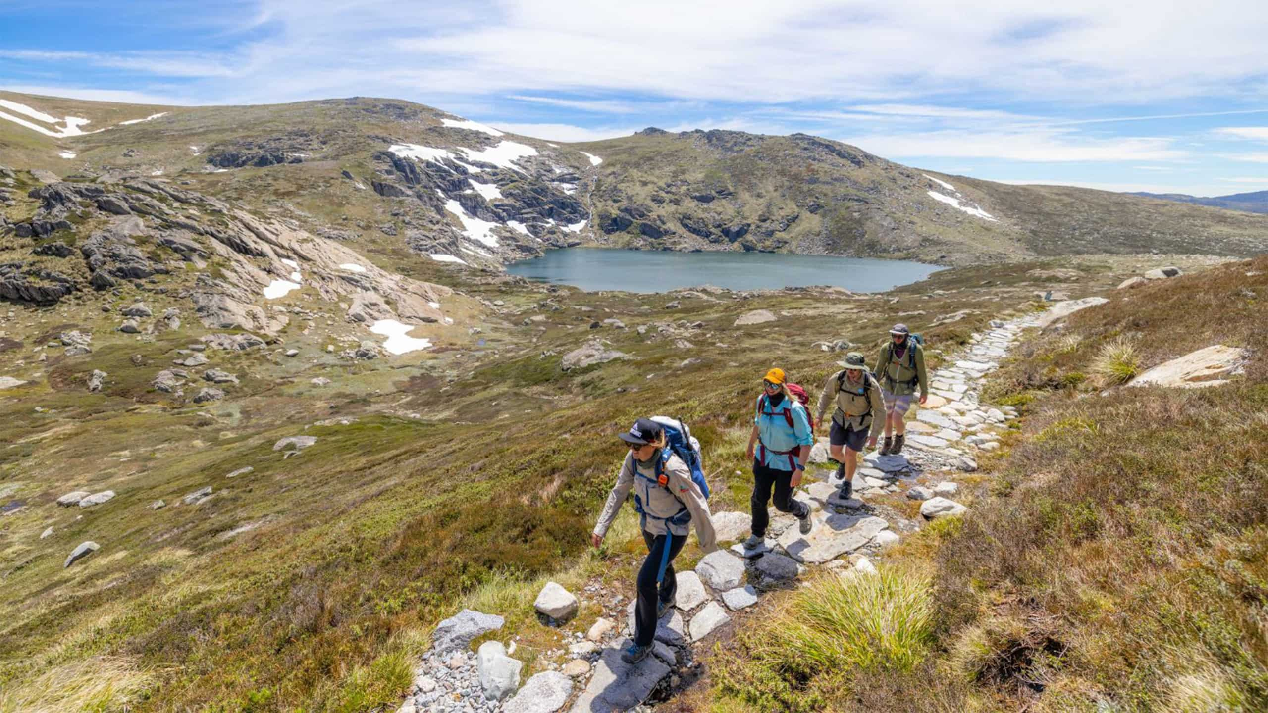 People engaged in Trekking activity